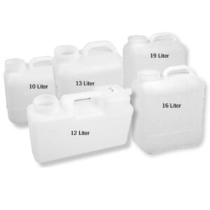 Kanistre na vodu so širokým hrdlom DIN 96 - Rôzne veľkosti