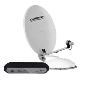 Automatický satelitný systém CARBEST Travelsat 80 ASTRA, vrátane ovládacej skrinky, satelitny system pre autokaravany, karavany