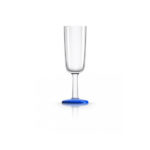 Plastový pohár na šampanské 180ml modrý 4ks
