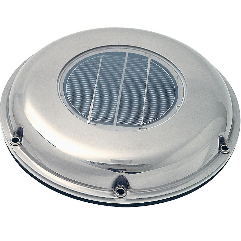 Solárny ventilátor pochrómovaný extra plochý 9985761