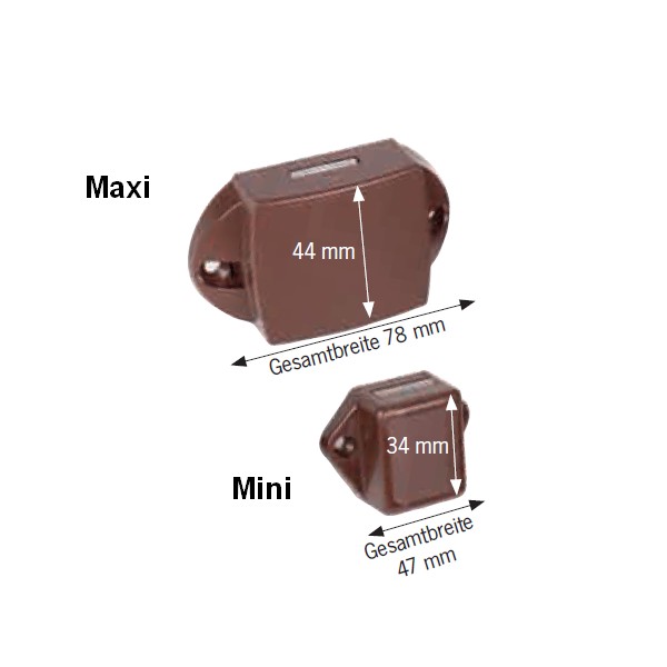 Zámok pre Push Lock systém na zatváranie nábytku maxi mini
