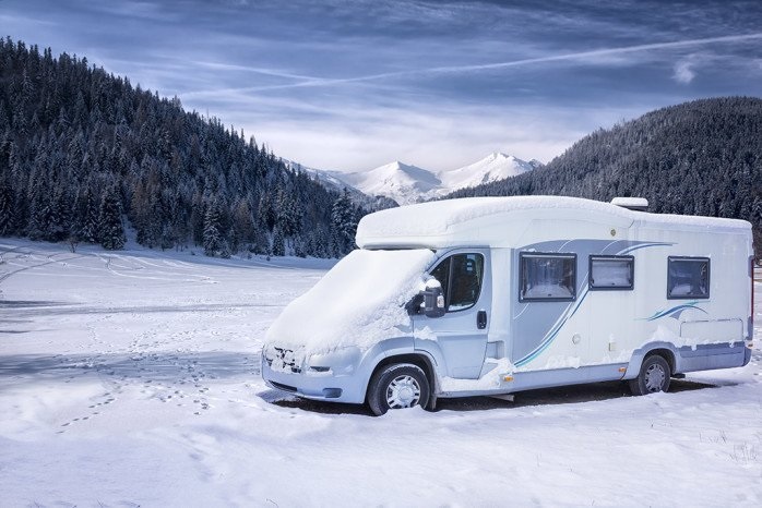 karavan v zime