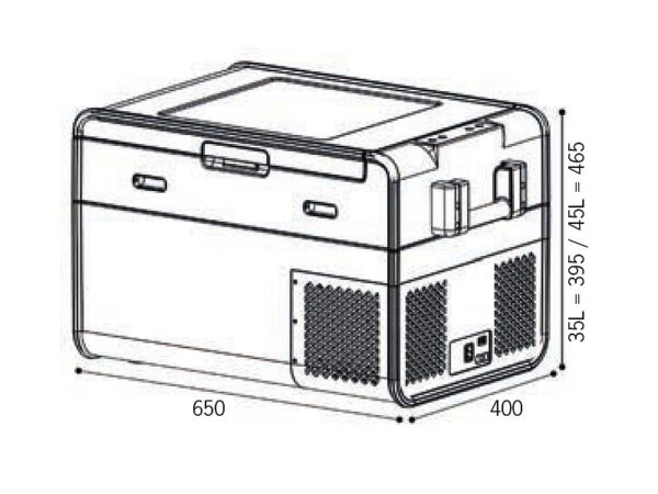Carbest PowerCooler kompresorová chladnička s mrazničkou