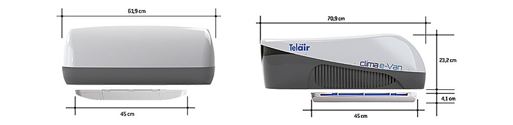 Strešná klimatizácia Telair CLIMA e-Van