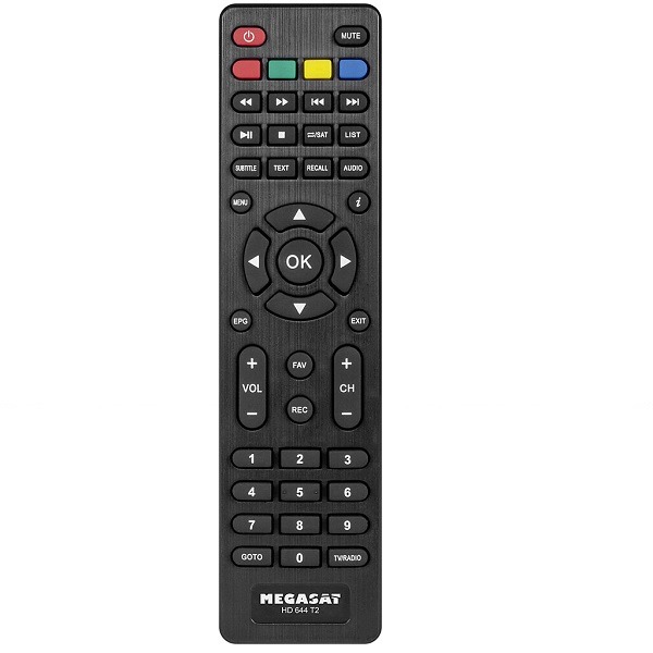 Ovládač pre TV prijímač Megasat HD 644 T2