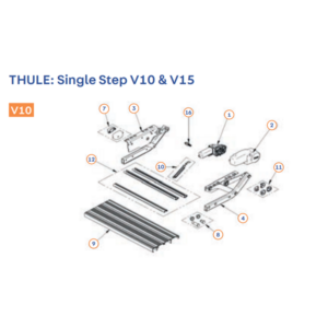 Prevodovka a objímka pre Thule Step V10 & V15