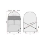 Organizér na sedadlo BUSBOXX utilityBOXX pre VW T5/T6/T6.1