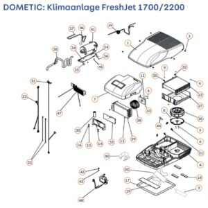 Kryt klimatizácie DOMETIC FreshJet 1700