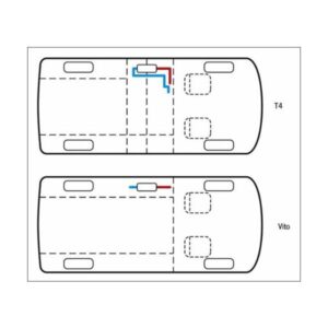 Držiak pre vykurovanie Webasto AirTop 2000 a Universal pre VW T4 a MB Vito