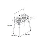 Výsuvný plynový kuchynský box CAN SL1350