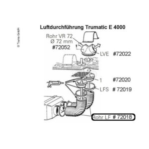 Koleno LF pre komín pre Trumatic E 4000, Ø 106 mm