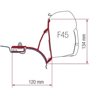 Adaptér Fiamma na VW T5 UK verzia