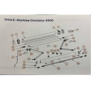 Náhradne diely na markízu Thule 4900