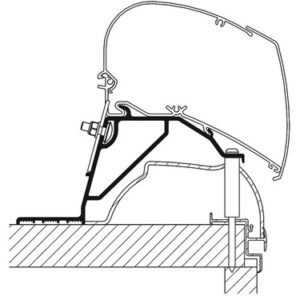 Adaptér pre markízu pre Thule Omnistor 9200, 6200, 6300 pre Hobby od roku 2013 