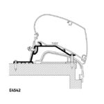 Adaptér pre markízu pre Thule Omnistor 9200, 6200, 6300 pre Hobby Premium a Ontour
