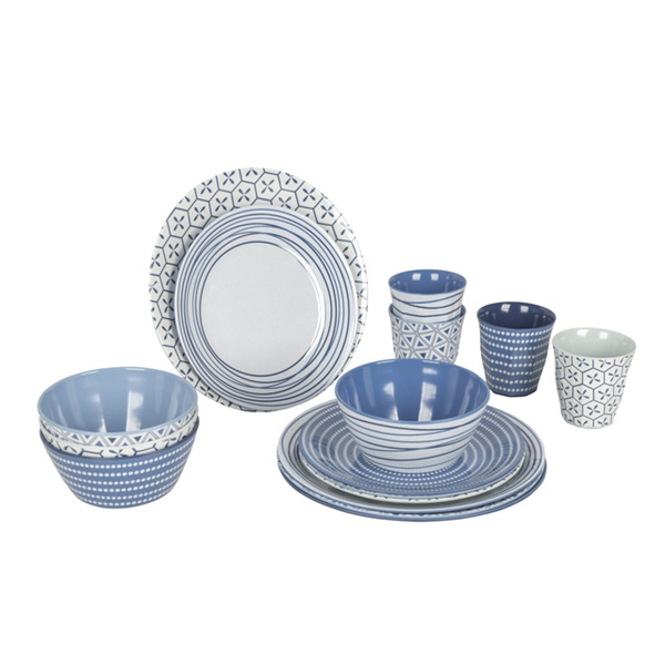 Movera-L-9958423100 Sada riadu Bo-Camp Mix and Match, 16 kusov, modrá
