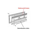 Sieťová roleta proti hmyzu pre okná Dometic S4