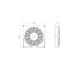 Ventilátor s termostatom Fiamma Kit Turbo-Vent F pre strešné okno Fiamma Vent F Pro
