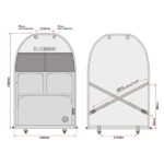 Organizér pre predné sedadlo utilityBOXX FLEX, 38 l schéma