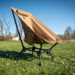 Skladacia kempingová stolička BusBoxx Defthike Free Lounge Chair - žltá